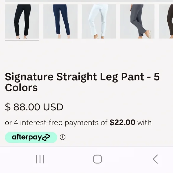 NWOT CLARA SUNWOO Straight Leg pants Size 1X Color Charcoal - Picture 3 of 14